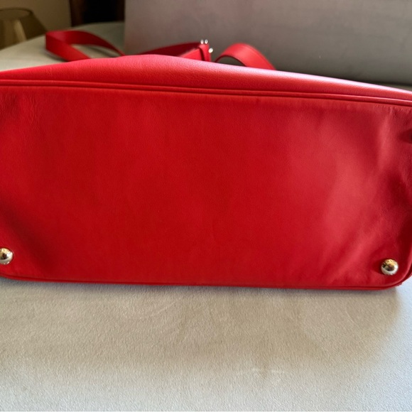 Prada Vibrant Red Saffiano Leather Tote - Picture 7 of 14